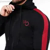 Felpe con cappuccio da uomo Felpe da palestra da uomo Fitness Jogger Sport Felpe con cappuccio da bodybuilding Cappotto con cerniera Felpa da allenamento con cappuccio casual in cotone Giacca a maniche lunghe da uomo L230721