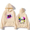 Hot style Hommes Hoodies Hip Hop Marsmello Anime Cartoon Manga Sweat Imprimé Graphique Vêtements Pour Harajuku Casual Pocket Streetwear