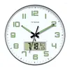 Väggklockor tyst mekanism digital klocka minimalistisk klassisk metall elektronisk hall nordisk reloj pared timepiece