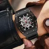 Wristwatches 2023 Cone Fashion Quartz Watches Boxed Men Luxury Business Design Sports Silicone Waterproof Watch