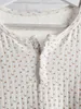 Kobiety szorty eleganckie kwiecistą druk bawełniany krótki lato swobodny elastyczny bluza z wysokim talią o oczach