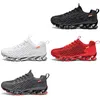 2023 Flying woven fish scale blade running shoes men black red grey white outdoor for all terrains