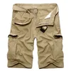 Men's Shorts Army Green Cargo Shorts Men Casual Military Fashion Cotton Multi Pocket Shorts Homme Loose Tactical Short Pants No Belt 29-40 230720