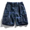 2024 shorts pour hommes 2023 hommes Mode d'été Coton armée armée tactique multi-poches pantalons courts décontractés camouflage lâche