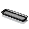 Plates 1 Pcs Ceramic Glaze Plate Nordic Style Rectangular Flat Black Western-style Snack Butter Plater Tableware For Patas