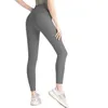 2023 Leggings Kvinnor Yoga Pants Lu Align Shorts Croped Pants Outfits Lady Sports Ladies Pants träning Fitness Wear Girls Running Leggings Gym Slim Fit Aign A22