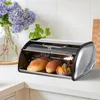 Plates France Stainless Bread Organizer Desk Top Home Supply Holder Container Household Accessory