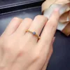 Bagues en grappe 3mm 0.1ct bague en saphir naturel pour un usage quotidien 925 bijoux en argent cadeau d'anniversaire femme