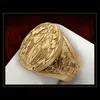 Vintege Punk Fashion Rings For Men Rock Virgin Mary Hand Pattern Memento Character Design Anello retrò color oro 03T7542385