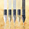 5pc / set LOOKAVE Diamond Glitter Eyeliner Sparkle Eyeshadow Pen Pigment Silver Gold Rose Liquid Pen di DHL