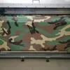 Cobertura de filme de vinil camuflado verde floresta para grandes manchas com película de camuflagem fosca brilhante de liberação de ar 1 52 x 10 m 2233F