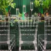 Stackable Decoration Resin Acrylic Clear Wholesale Chavari Hotel Chivari Chairs Plastic Events Wedding Transparent Chiavari Chair 0721