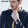 WEIDE hommes affichage numérique mouvement à Quartz Date automatique affaires cadran noir montre-bracelet étanche horloge militaire Relogio Mascul303g