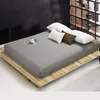 Sheets & Sets Solid Bed Sheet Fitted With Elastic Band Plain Bedding King Queen Size Mattress Cover Bedsheet 160x200cm1793