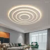 Chandeliers Nordic Corrugated Bedroom Modern Atmosphere Flush Mount Ceiling Light Designer Funiture Living Room Terrace Lamp