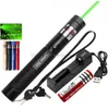 Lampes laser haute puissance Lampes de poche Pointeur Stylo pour animal de compagnie Chat Jouet Batterie Rechargeable 303 Faisceau de ligne verte Pointeurs laser Modèles de mise au point réglables Démarre le projecteur