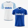 2023 2024 Schalke 04 Soccer Jerseys Home Ouwejan Palsson Lode Latza Terodde Zalazar Bulter Lee Flick Pieringer Drexler Thiaw 23 24 Home Home Away Football Terts T Men Kids