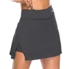 Юбки поддельные двухсексуальные юбки Hakama Skirt Solid Active Skort Lightweight для управления теннисной гольф-спортивной юбкой 230720