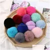 Party Favor Rabbit Hair Ball Plush Keychain Pom Car Bag Pendant Jewelry Gift Drop Delivery Home Garden Festive Supplies Event Dhmsd