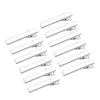 100 pçs Platinum Iron Flat Alligator Hair Clip Findings DIY Hair Accessories Making 34mm 46mm 57mm 77mm283I