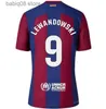 LewandowskiサッカージャージAnsu Fati Barcelonas Pedri Gavi Ferran Raphinha F