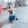 Modemärke söt katthund pajamas mysig varm hemhund pyjamas neddy fransk bulldog hårlös katt