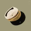 Basker ohmmayby ​​2023 mode svart elegant basker vår sommar solskade andningsbar tunn dekoration kupol konstnär cap hatt för kvinnor