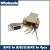 Buena calidad Whole 1000pcs / lot DB9 hembra a RJ45 hembra F F RS232 Adaptador modular Conector Convertidor Extender294x