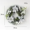 Kwiaty dekoracyjne 2023 Świąteczna sztuczna symulacja sosnowa stożek wieniec wiszące rattan circle świąteczne dekoracje igły