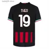 2023 24 Koszulki piłkarskie Ibrahimovic Wersja 22 23 Romagnoli Bennacer Theo Brahim Kessie Calabria Tonali Home Away 3rd 4. Bramkarz T230720