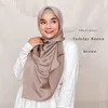 Halsdukar Instant Hijab med Jersey Cap skrynklade för kvinnor Muslimska mode Islam Hijabs Scarf Headscarf