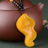 Topaz Guanyin Buddha Jade Pendant Pendant for Men and Women216O