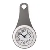 Horloges murales horloge salle de bain douche suspendu silencieux étanche cintre clé baignoire Up Simple rond décoratif minuterie crochet ventouse bain