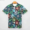 Chemises décontractées pour hommes Imprimé floral T-shirts décontractés Polo à fleurs colorées Chemise vintage Quotidien Manches courtes Motif Haut Grande taille 5XL 6XL L230721