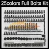 268PCS Complete MOTO Body Full Screws Kit For YAMAHA YZF600R Thundercat YZF 600R 96 97 98 99 2000 2001 2002 2003 Motorcycle Fairin306e