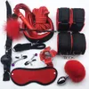 Smlove Handcuffs för krage pisk gagnippelklämmor bdsm bondage rep erotisk vuxen kvinna par anal rumpa 210722306o