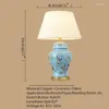 Table Lamps SAROK Brass Lamp Ceramic LED Modern Desk Light Home Luxury Creative Decorative Fabric For Foyer Bedroom Office El