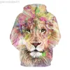 Hoodies masculinos moletons moletons masculinos hip hop moletom engraçado 3d tigre leão marca de moda plus size moletom masculino agasalho unissex pulôveres roupas masculinas l230721