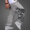 new mens clothing thickness hiphop loose movement sweat pants leisure trousers rhino who pants size m3xl318p