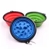 Dog Bowls Feeders Collapsible Slow Feeding Pet Bowl Sile Outdoor Travel Portable Puppy Food Container Feeder Dish Drop Delivery Ho DH7LN