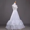 2 warstwy halki długie akcesoria weselne A-line Ruffles Dolna sukienka formalna Underskirt Dwa obręcze Lolita Crinoline256L