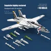 Action Toy Figure Aereo militare USA F 14 Tomcat Fighter Model Building Blocks Fai da te Grandi aerei Armi Mattoni Giocattoli per bambini Regali di compleanno per ragazzi 230721