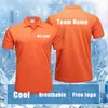 Hommes Polos DIY Hommes Sport Formation Glace soie été Polo À Manches Courtes Mâle Casual Séchage Rapide Gym Running Fitness Slim Tees Tops Vêtements 230720