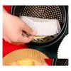 Autres Ustensiles De Cuisson 20Pcs / 50Pcs / 100Pcs Papier Spécial Pour Friteuse À Air Cuisson Papier Résistant À L'huile Et Absorbant L'huile-Pour Plaque De Barbecue Domestique Dhm8I