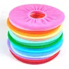 Warmer Toilet Seat Cover for Bathroom Products Pedestal Pan Cushion Pads Lycra Use In O-shaped Flush Comfortable Toilet Random319s