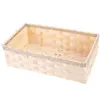 Dinnerware Sets Fruit Bowl Woven Basket Veggie Tray Wooden Party Supply Container Storage Packing