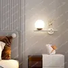 Vägg lampa sovrum sovrum ljus lyx platina enkelt modernt vardagsrum bakgrundsdekorativa lampor