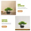 Flores decorativas Material Artificial Bonsai Pinheiro Decoração Emulada Desktop Adorno Imitação Ornamento Simulação