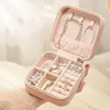 Jewelry Pouches Small Portable Packaging Case Women Necklace Ring Earrings Organizer Box Display Pendants Charms Makeup Accessories Item