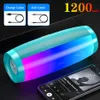 Portable Bluetooth colonne haut-parleur sans fil puissant haute basse extérieure HIFI TF FM Radio avec LED Light259Q